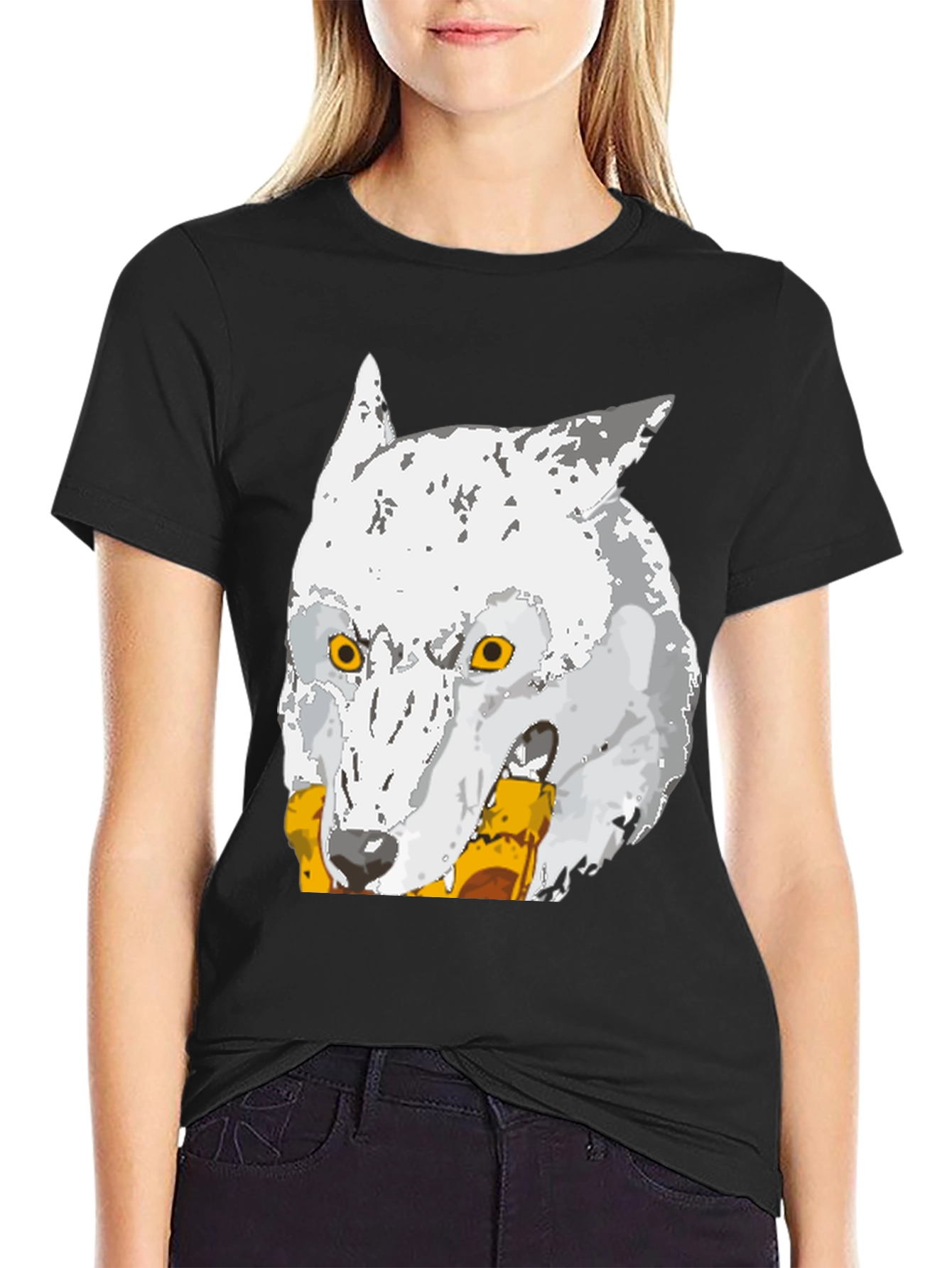 Wolf Graphic Tee - Mens Black T-Shirt