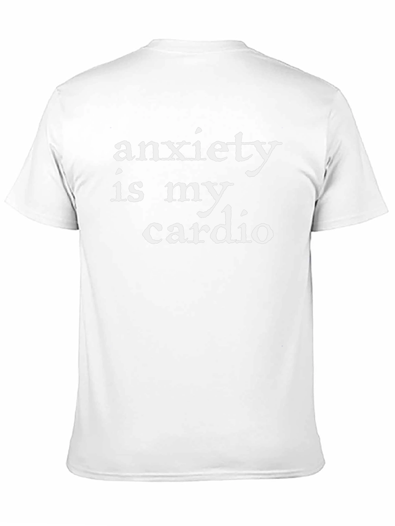 Anxiety Cardio Graphic Tee - Black Unisex T-Shirt