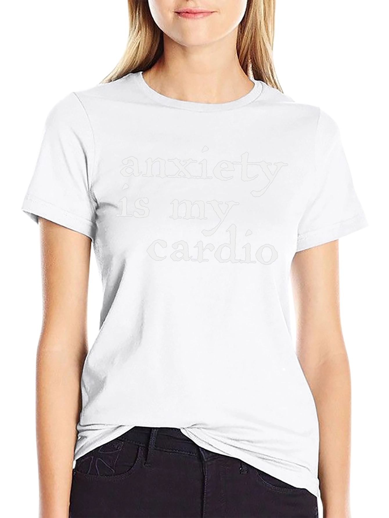 Anxiety Cardio Graphic Tee - Black Unisex T-Shirt