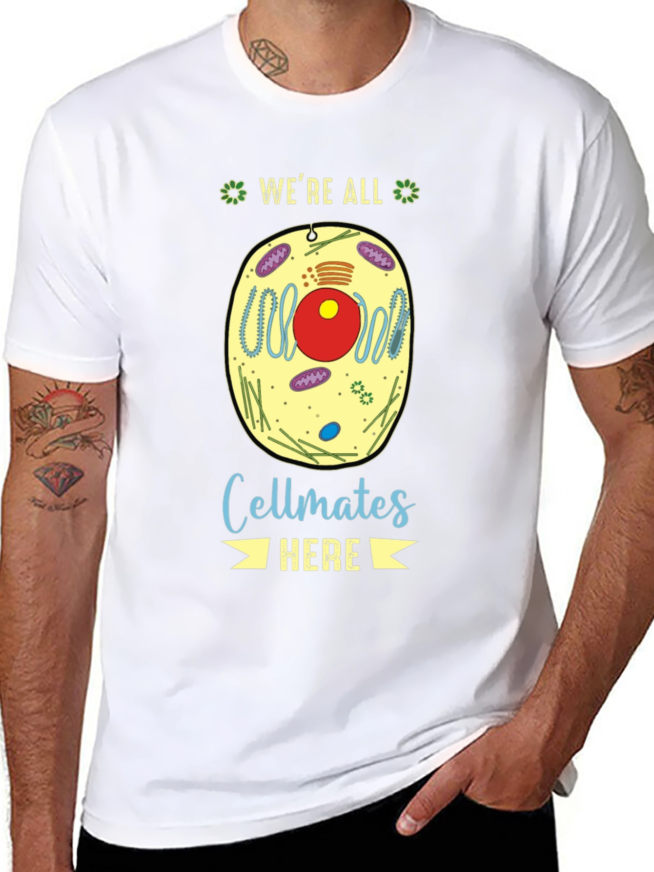 Were All Cellmates Here Biology T-Shirt