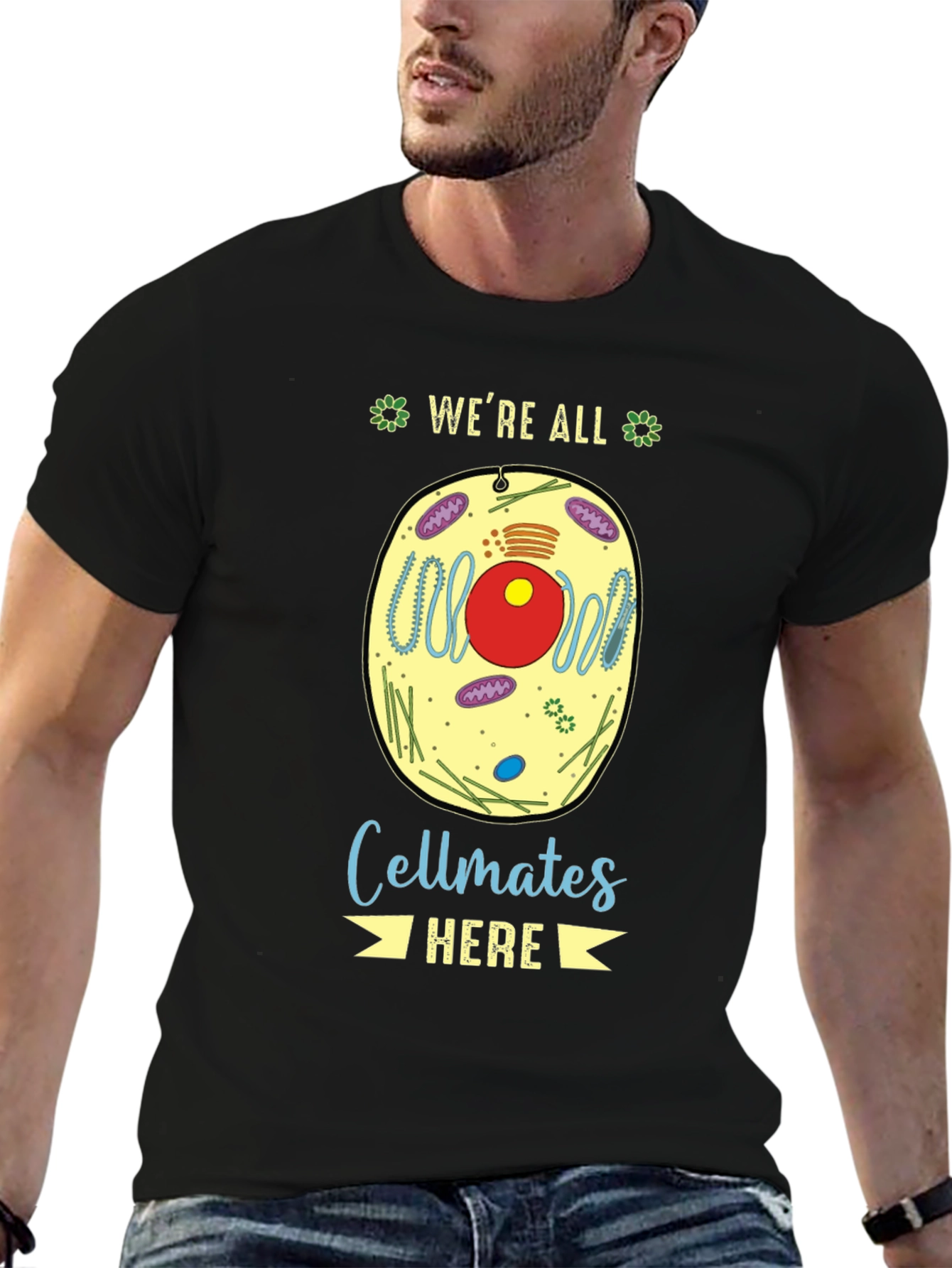 Were All Cellmates Here Biology T-Shirt