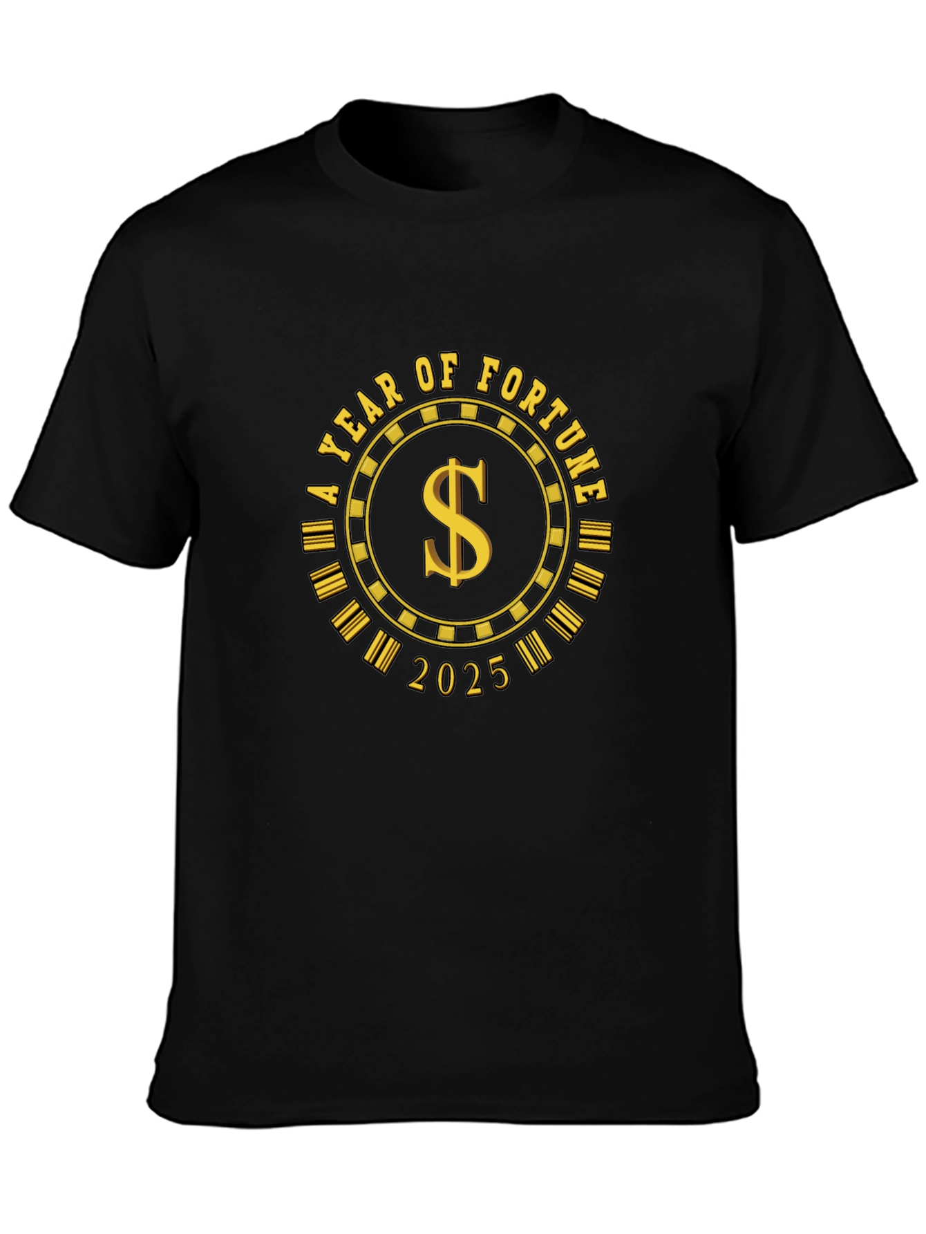 Year of Fortune 2025 Black T-Shirt