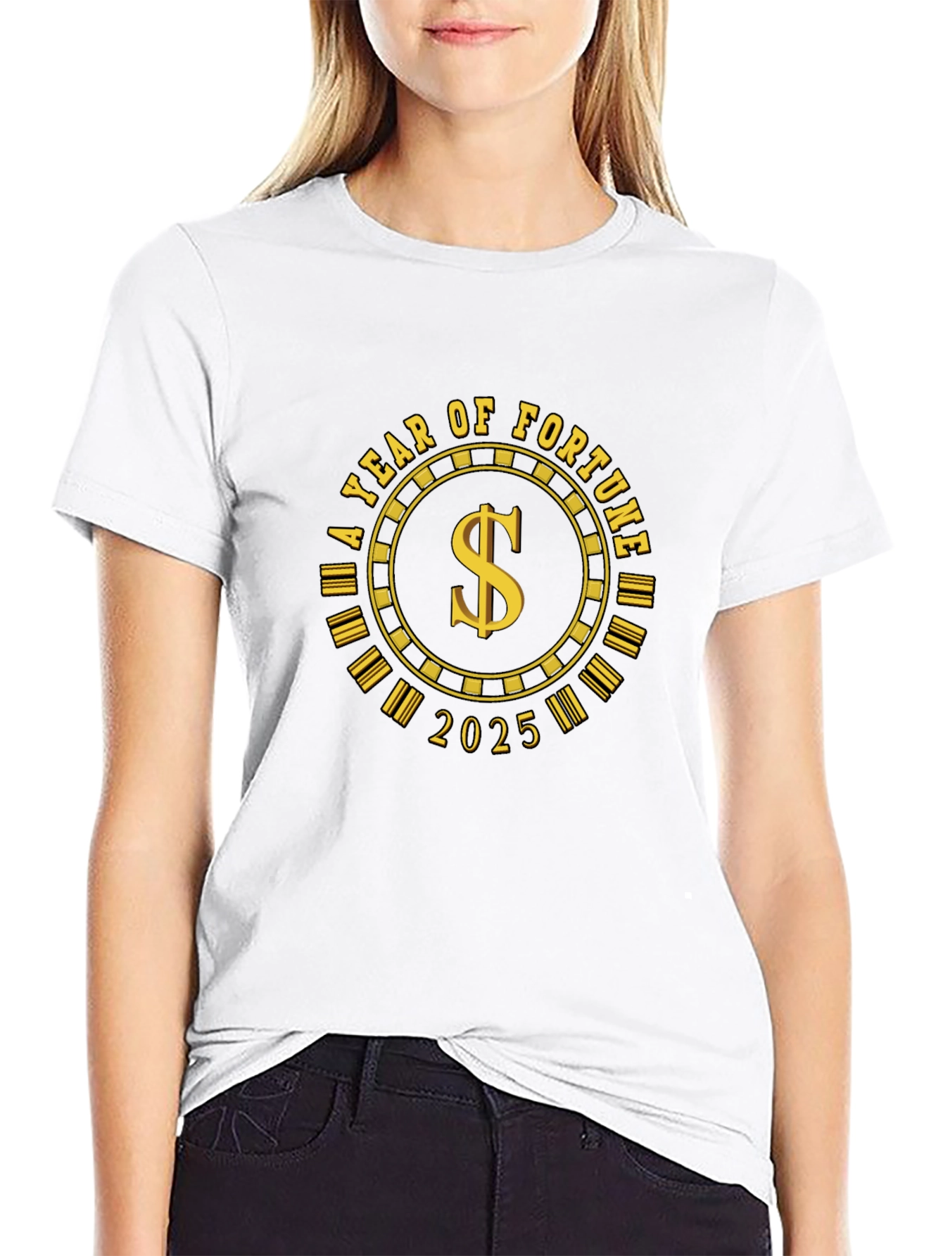 Year of Fortune 2025 Black T-Shirt