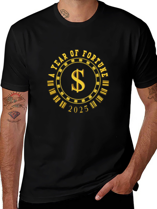 Year of Fortune 2025 Black T-Shirt