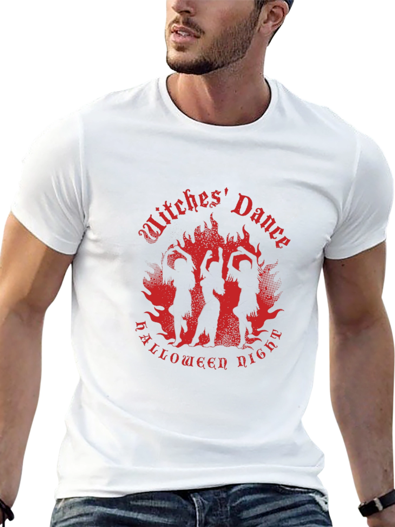 Witches Dance Halloween Night Black T-Shirt