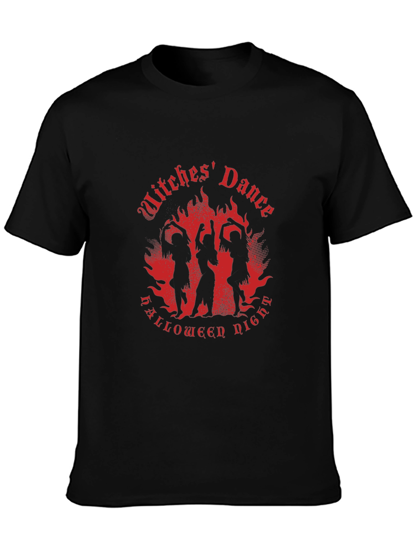 Witches Dance Halloween Night Black T-Shirt