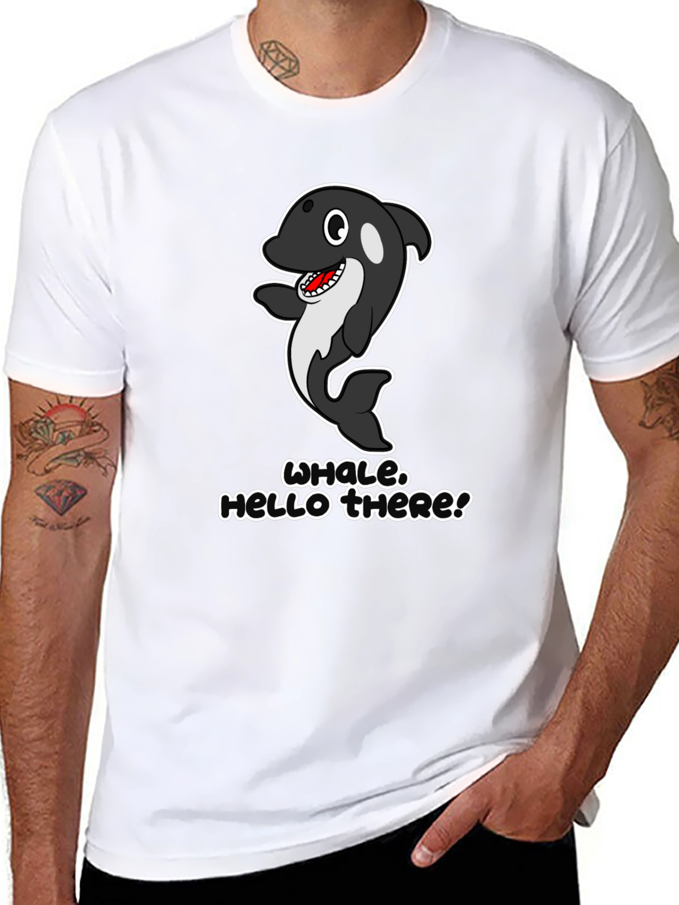 Whale Hello There! Graphic T-Shirt