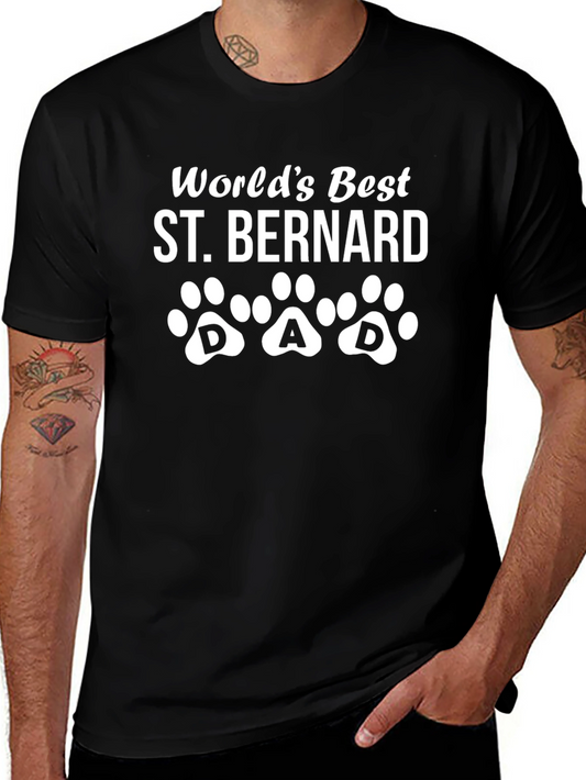 Worlds Best St. Bernard Dad T-Shirt