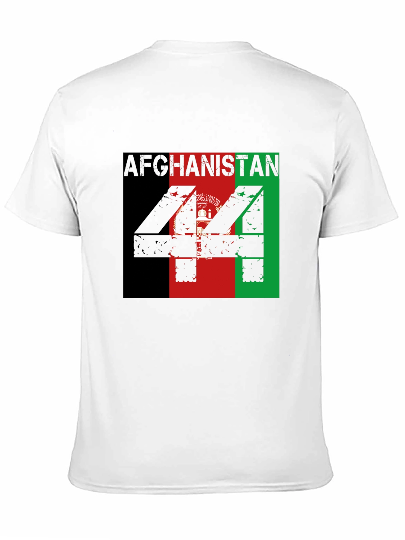 Afghanistan Flag T-Shirt - Mens Black Tee