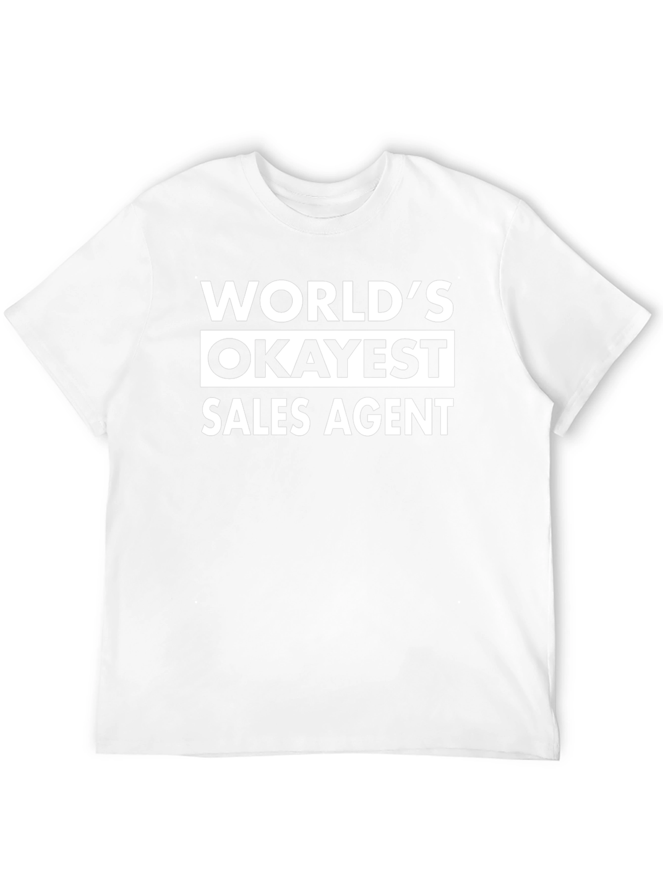 Worlds Okayest Sales Agent Black T-Shirt