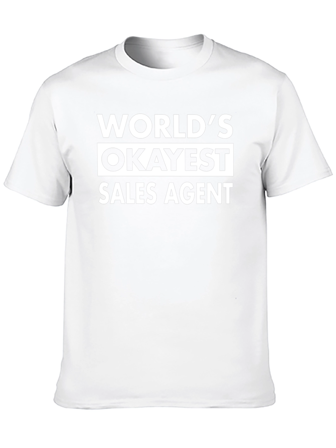 Worlds Okayest Sales Agent Black T-Shirt