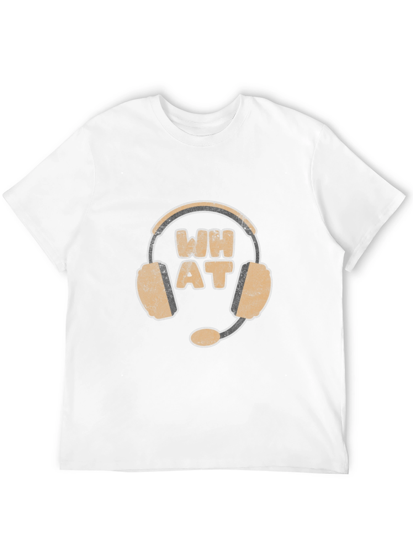 WH AT Headset Graphic Black T-Shirt