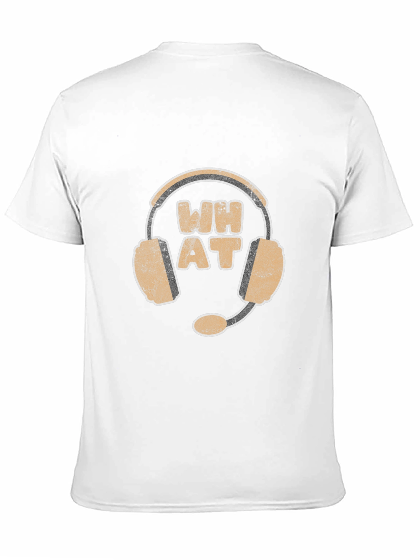 WH AT Headset Graphic Black T-Shirt
