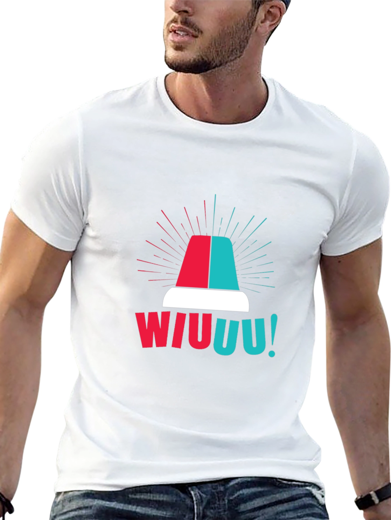 WIUUU! Siren T-Shirt - Emergency Vehicle Graphic Tee