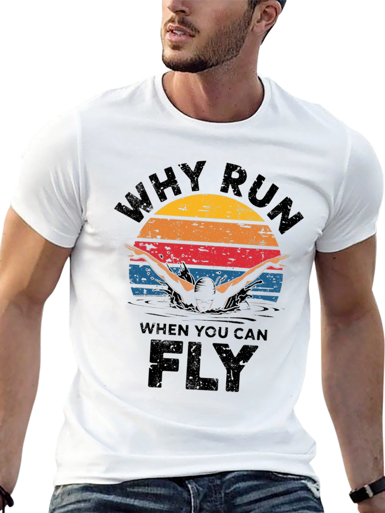 Why Run Fly Swim T-Shirt