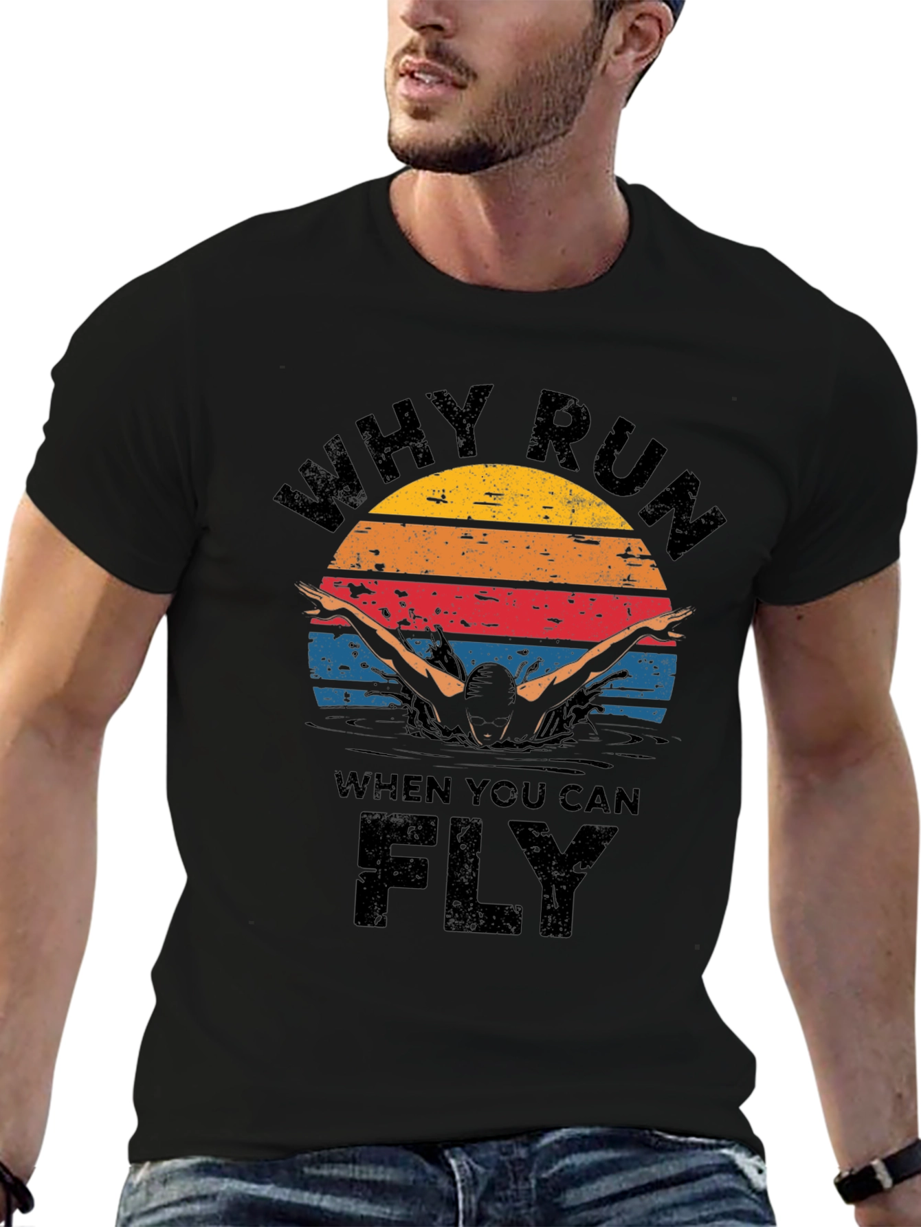 Why Run Fly Swim T-Shirt