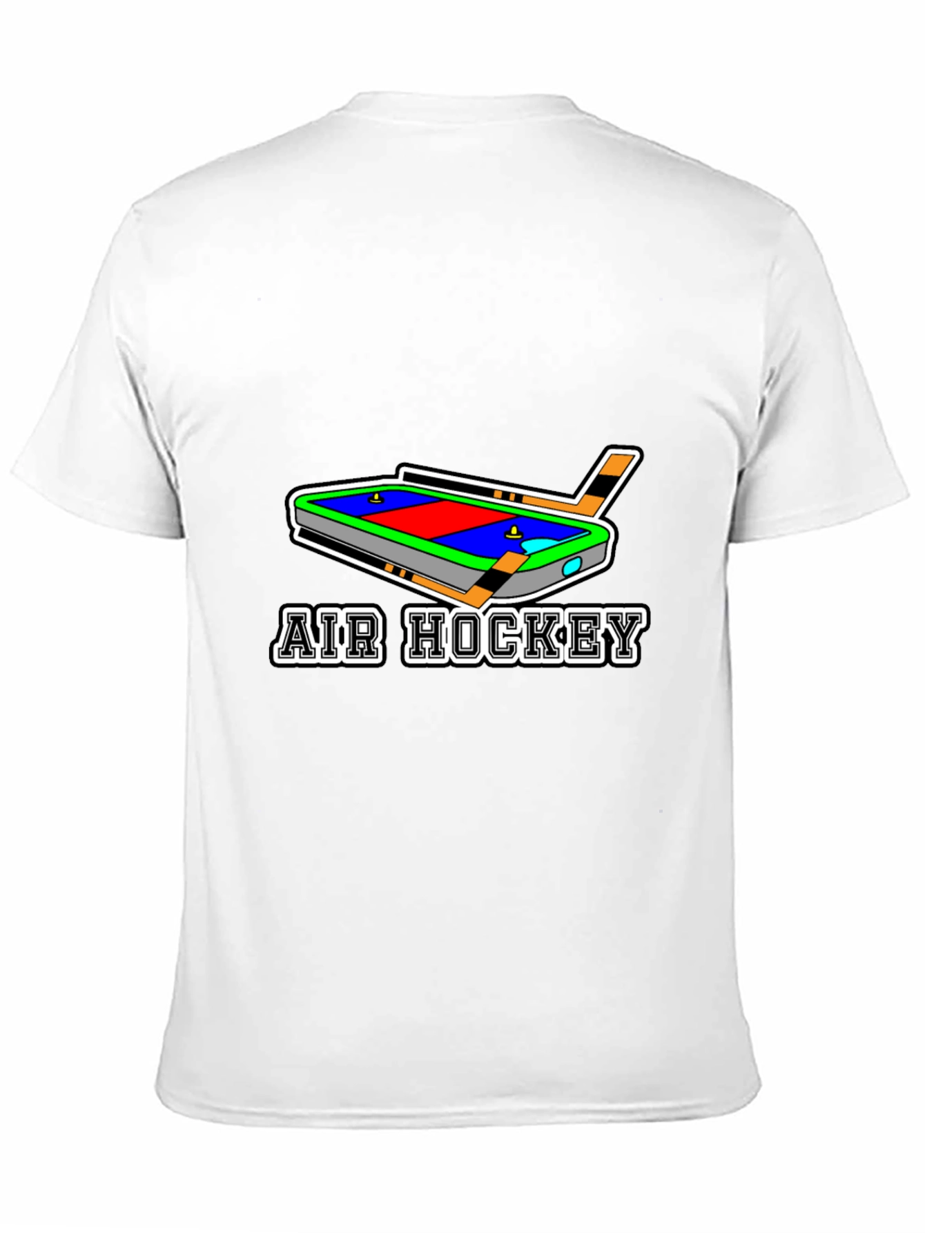 Air Hockey T-Shirt - Black Cotton Blend Graphic Tee