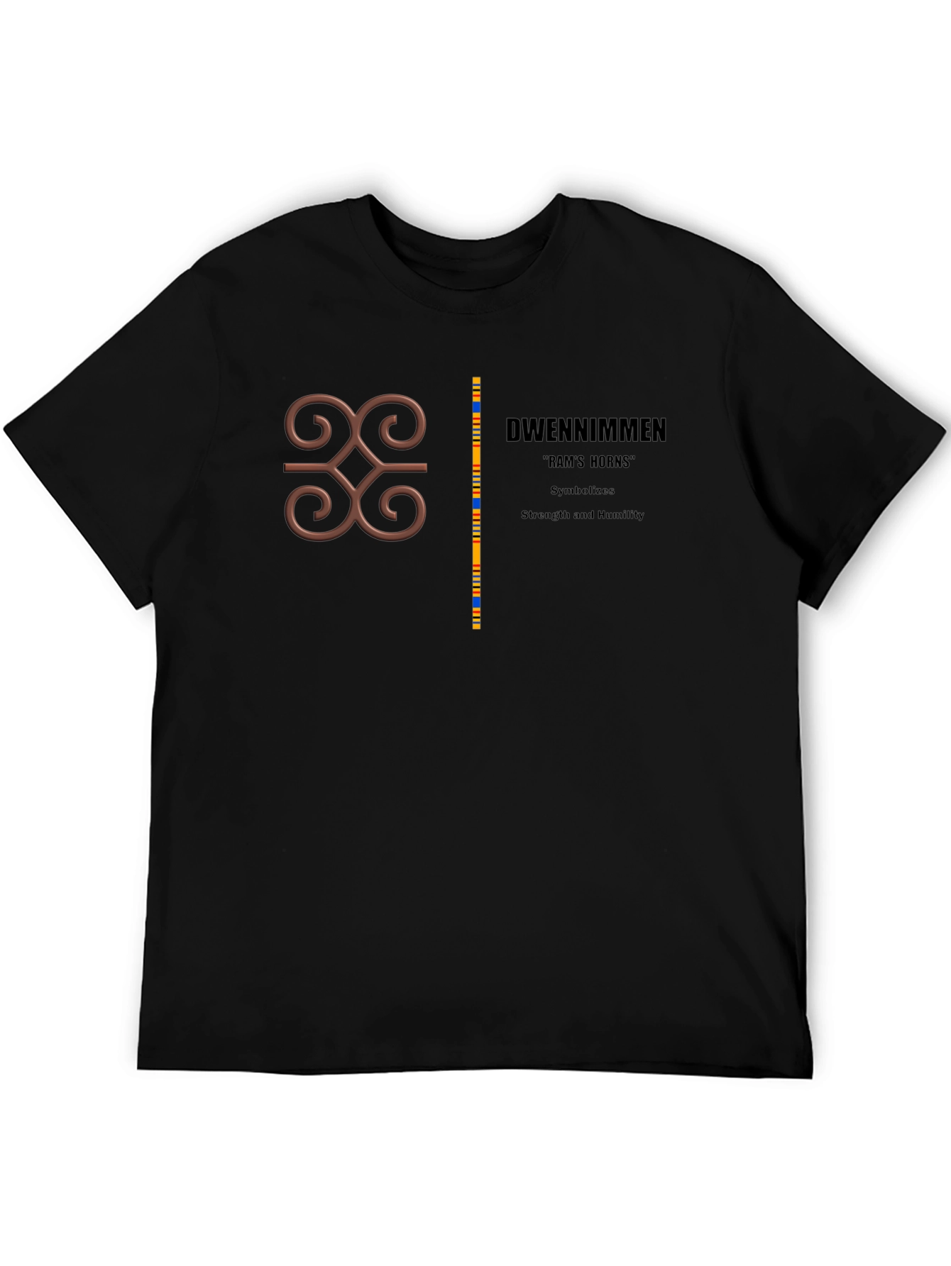 Adinkra Symbol Tee - Strength & Humility Graphic T-Shirt