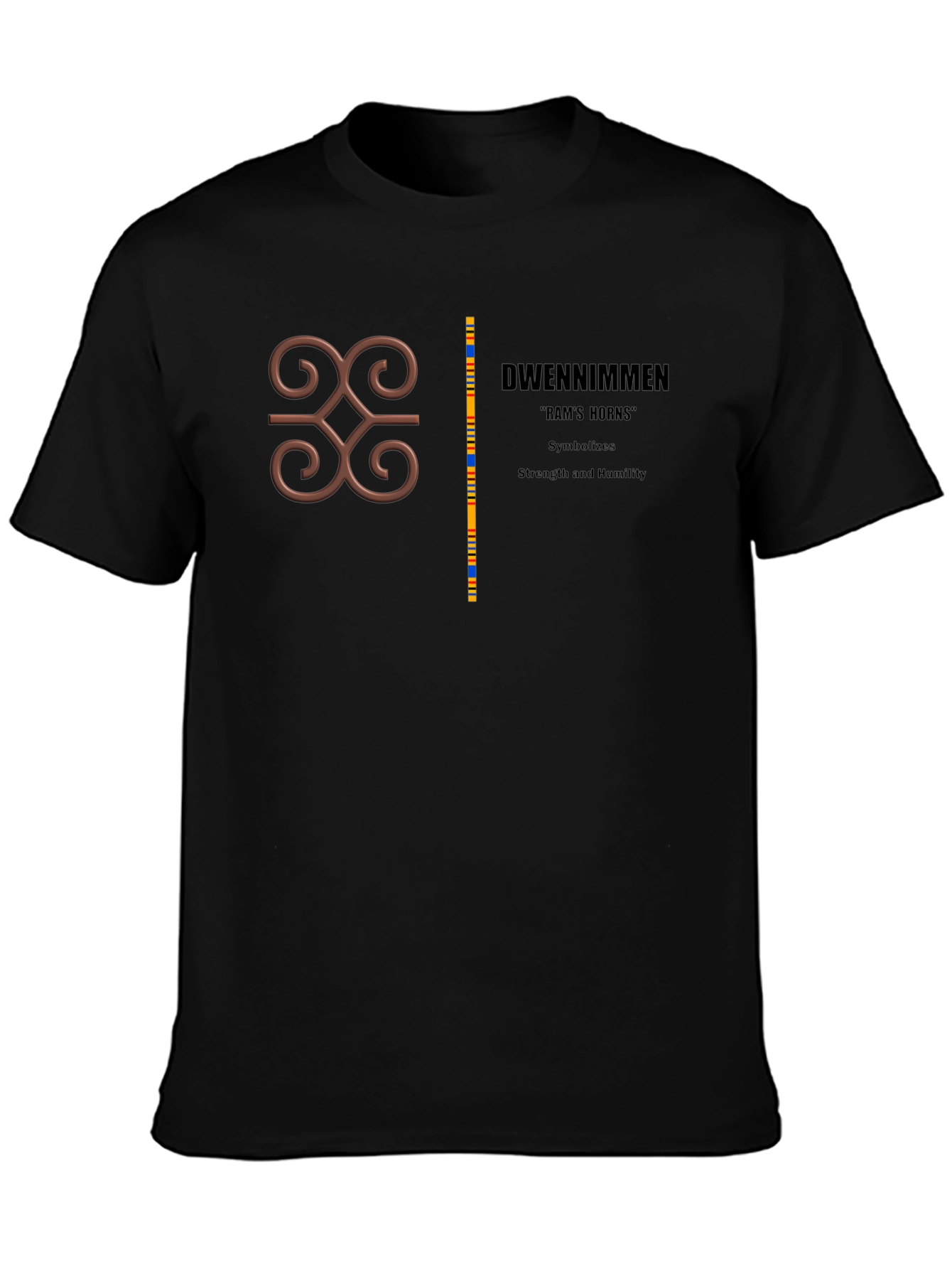 Adinkra Symbol Tee - Strength & Humility Graphic T-Shirt