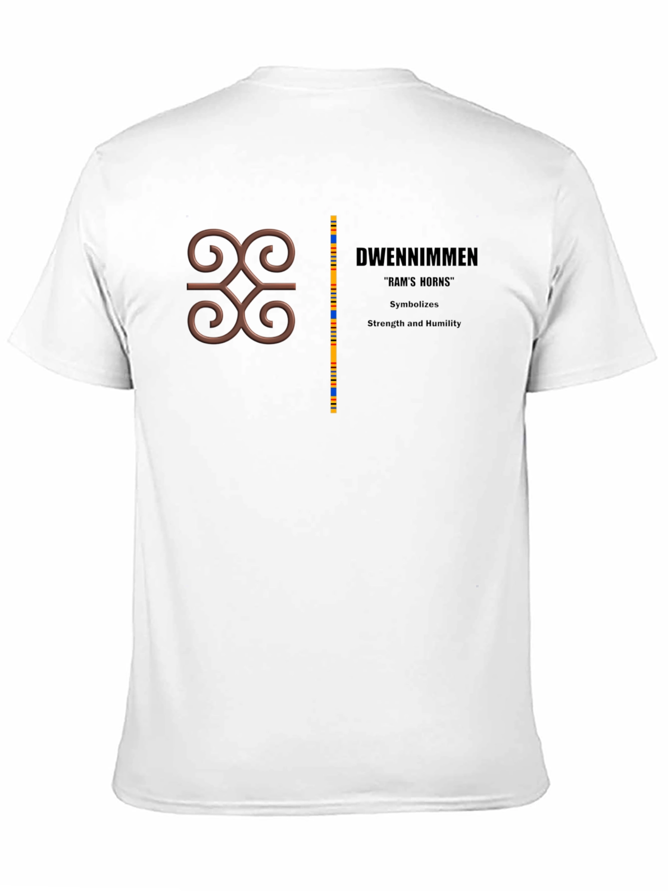 Adinkra Symbol Tee - Strength & Humility Graphic T-Shirt