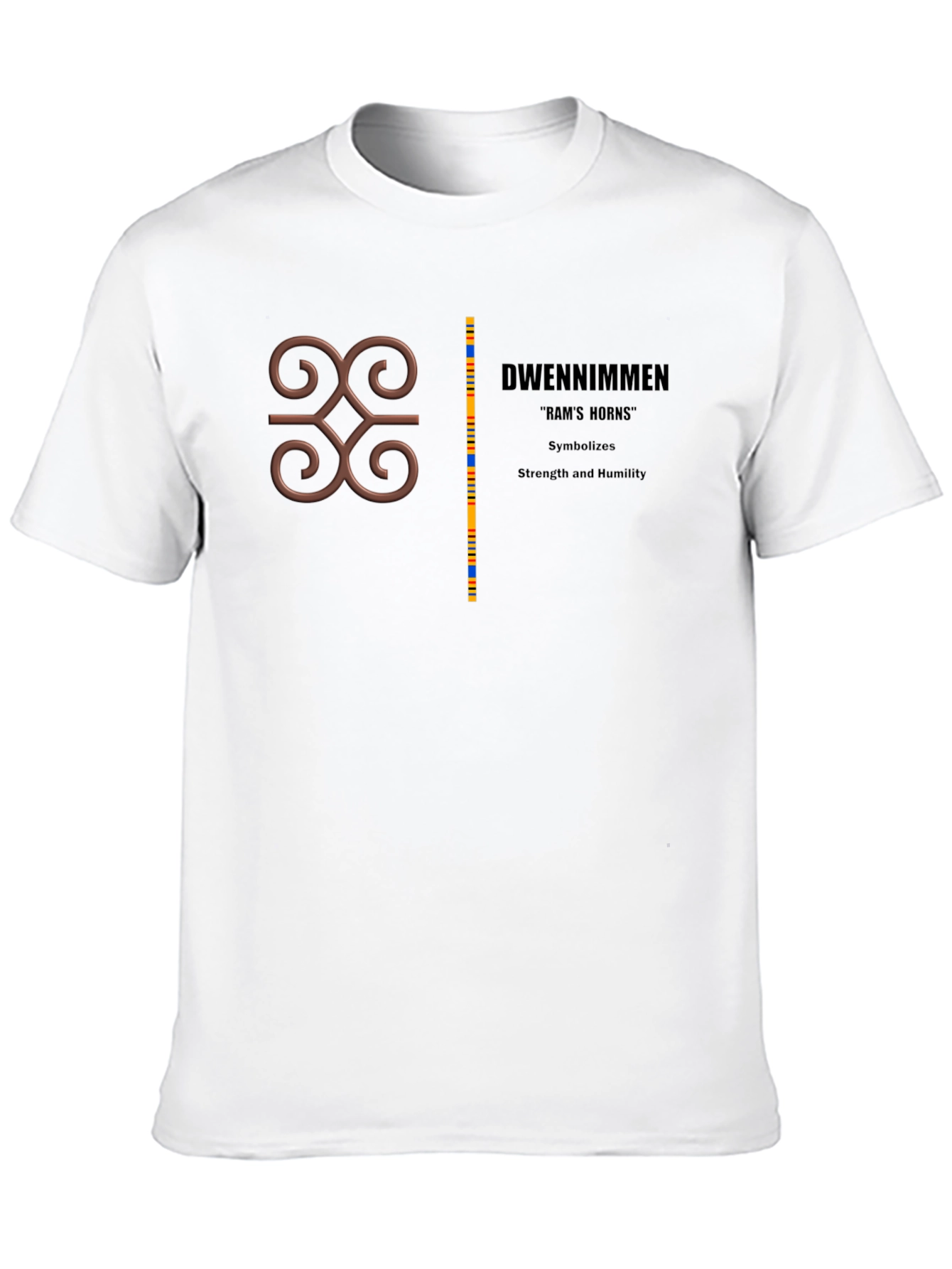 Adinkra Symbol Tee - Strength & Humility Graphic T-Shirt