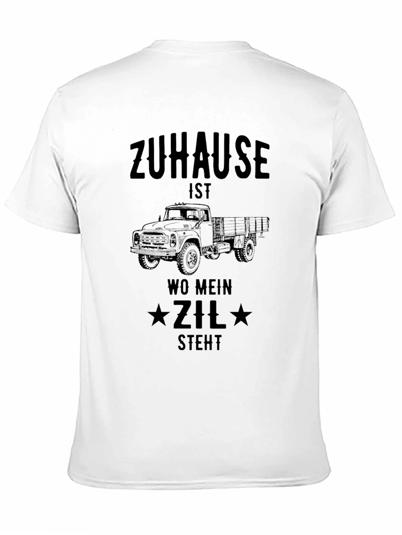 Zuhause Zil Truck T-Shirt - Mens Black Graphic Tee