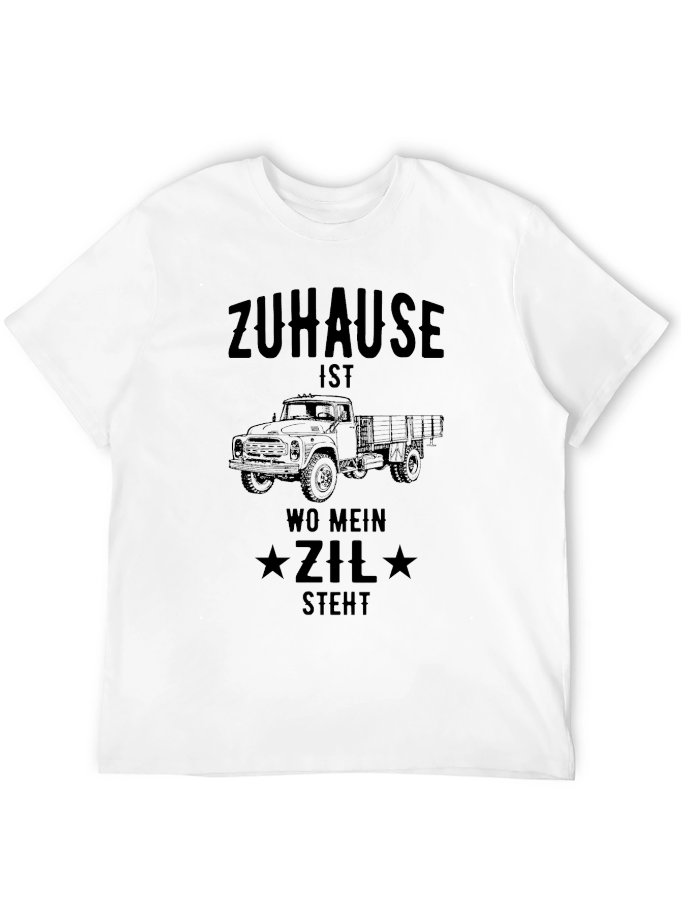 Zuhause Zil Truck T-Shirt - Mens Black Graphic Tee
