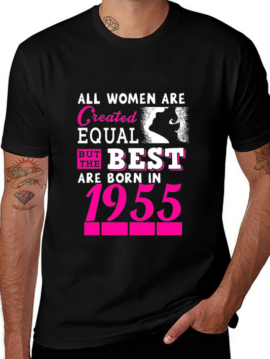 Women Born in 1955 T-Shirt - Birthday Gift