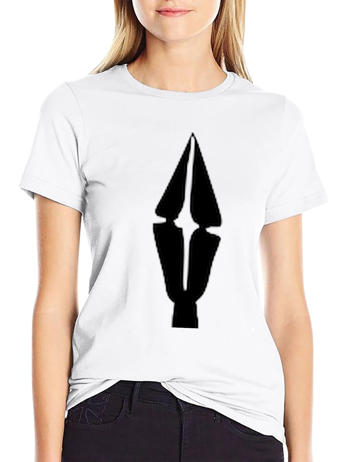 Abstract Graphic Black T-Shirt