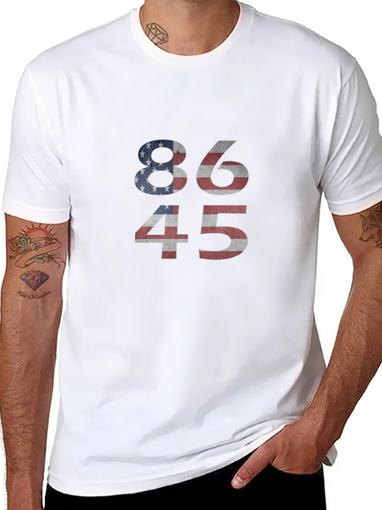86 45 T-Shirt Patriotic Graphic Tee