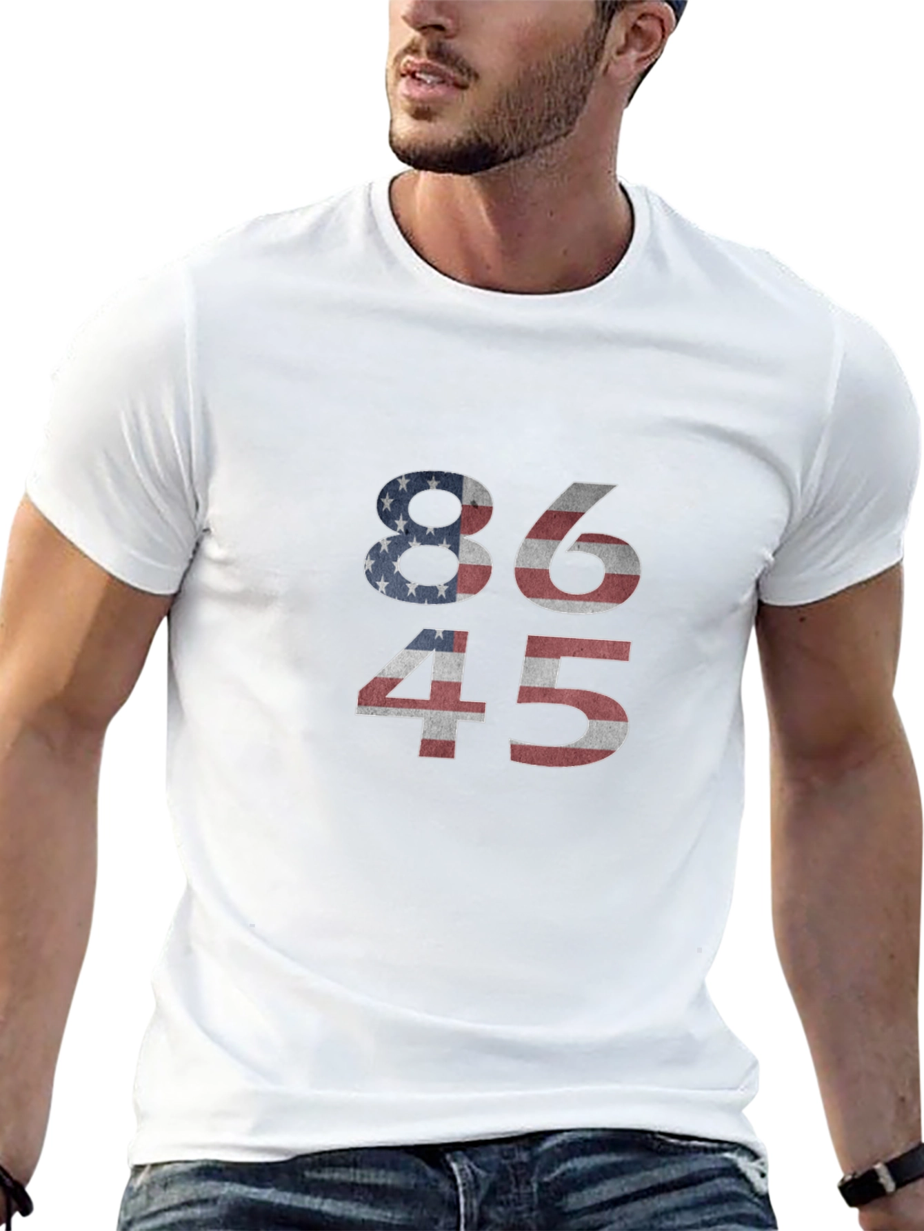 86 45 T-Shirt Patriotic Graphic Tee