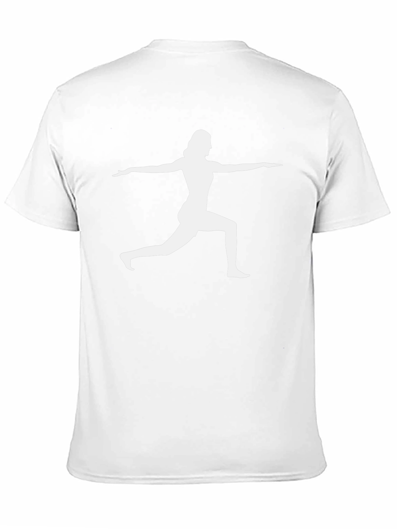 Yoga Pose Graphic Tee - Black Cotton Blend