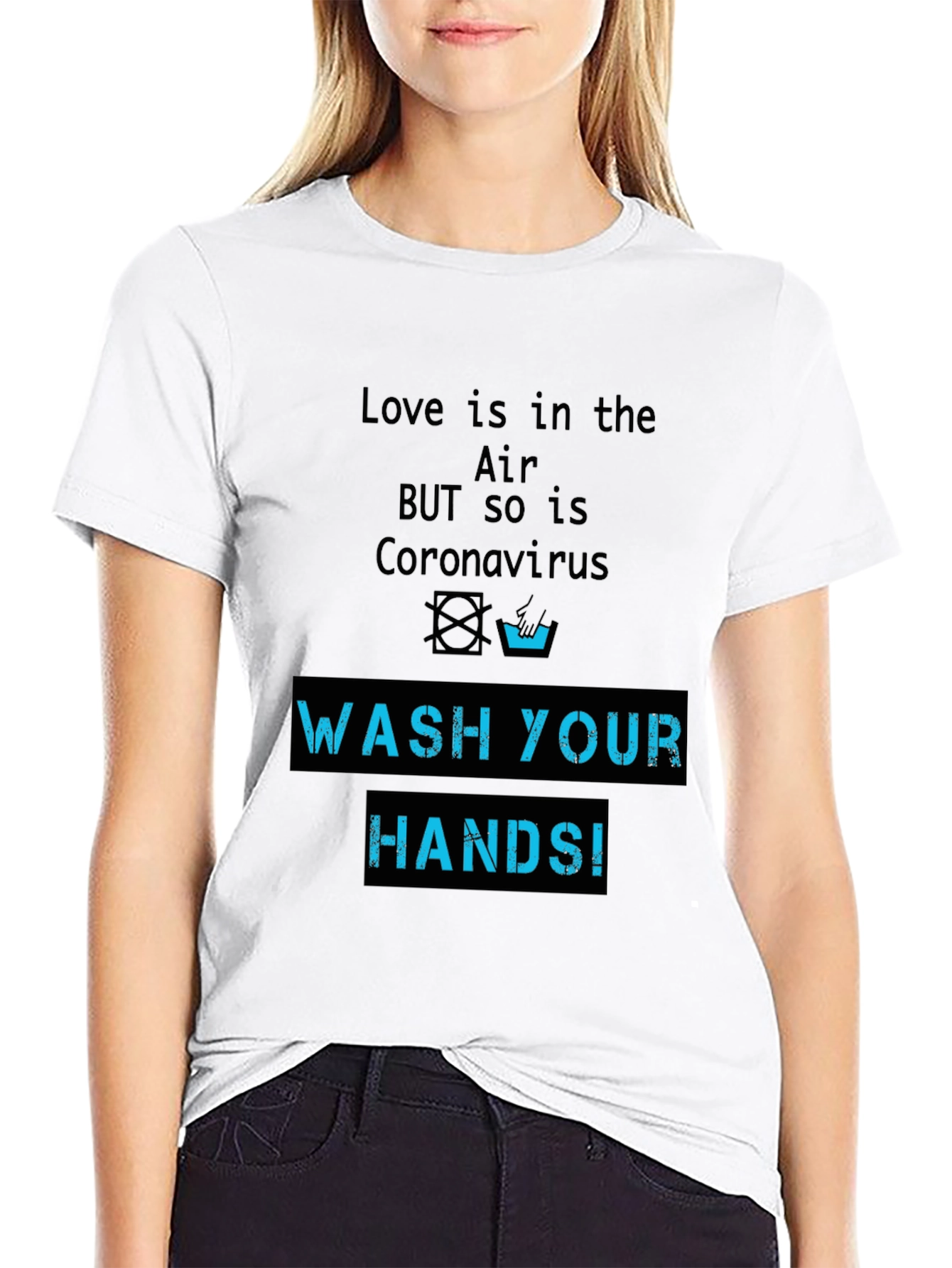 Wash Your Hands Novelty Graphic T-Shirt