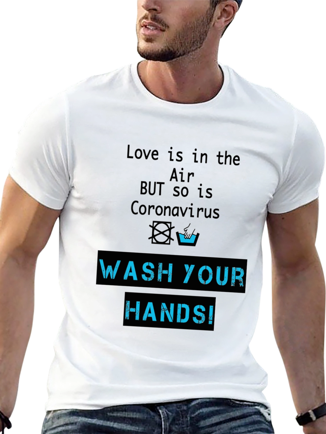 Wash Your Hands Novelty Graphic T-Shirt