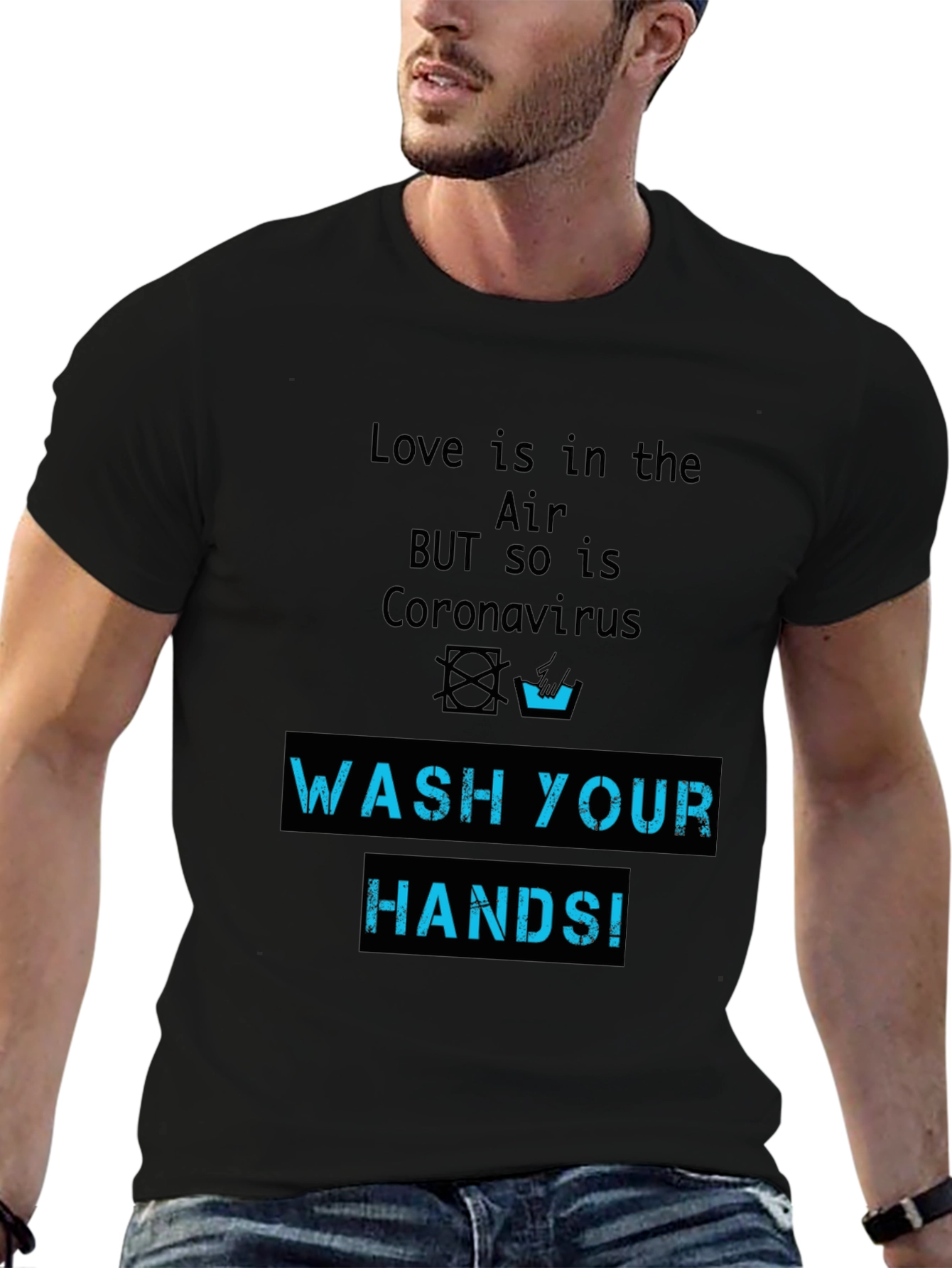 Wash Your Hands Novelty Graphic T-Shirt