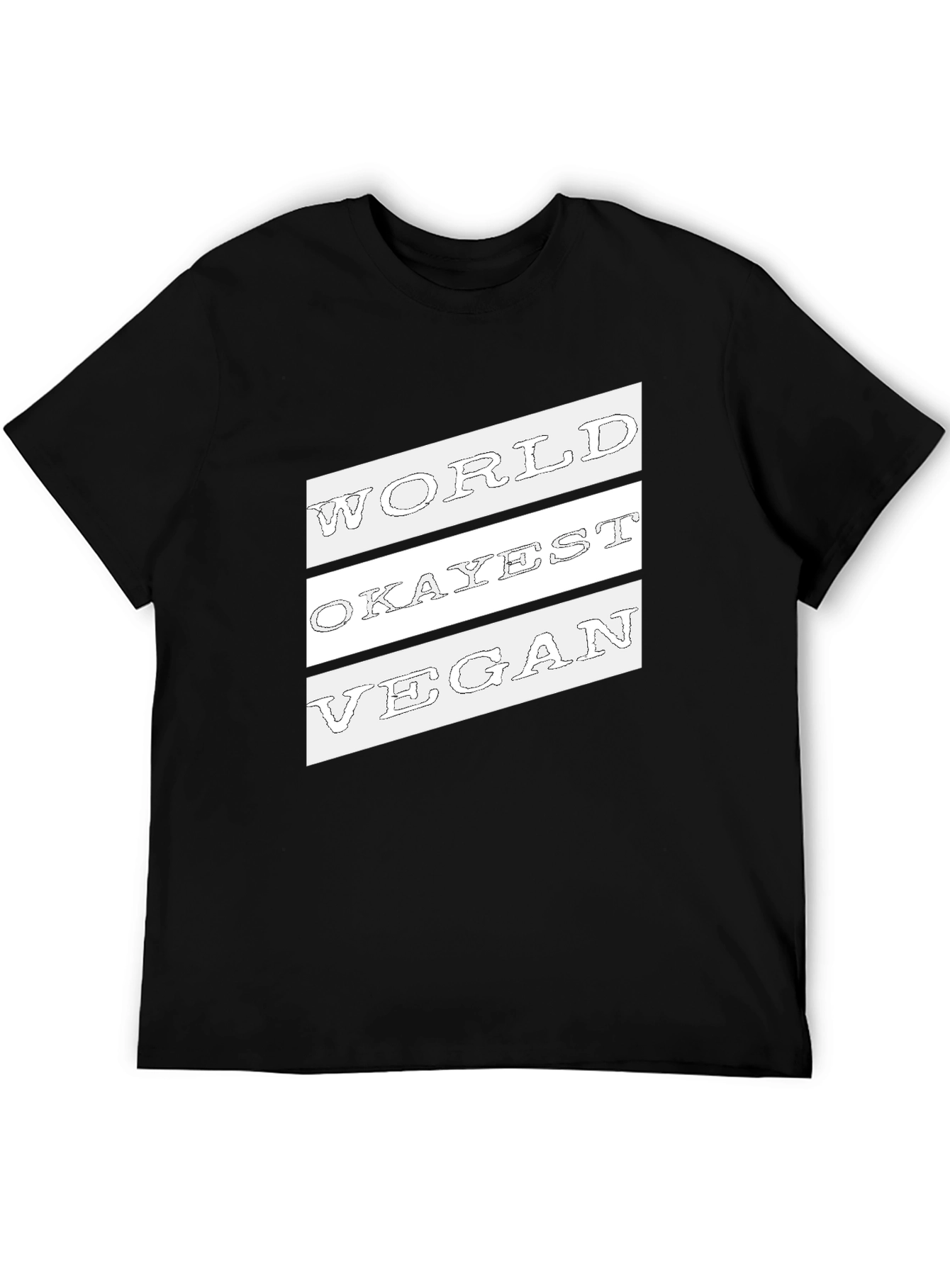 World Okayest Vegan Graphic Tee - Black