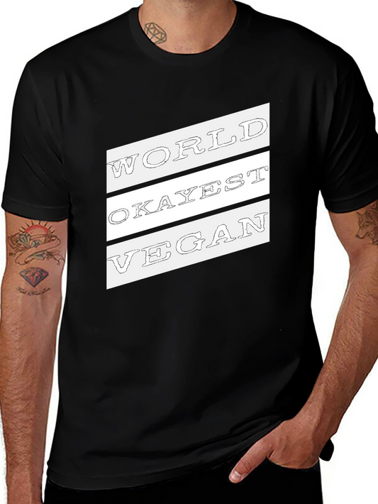 World Okayest Vegan Graphic Tee - Black