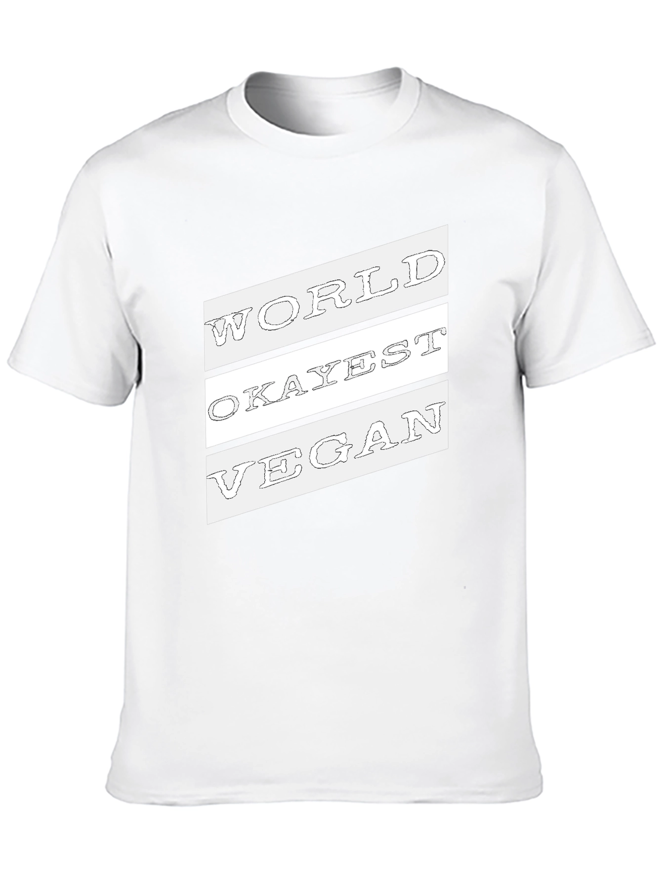 World Okayest Vegan Graphic Tee - Black