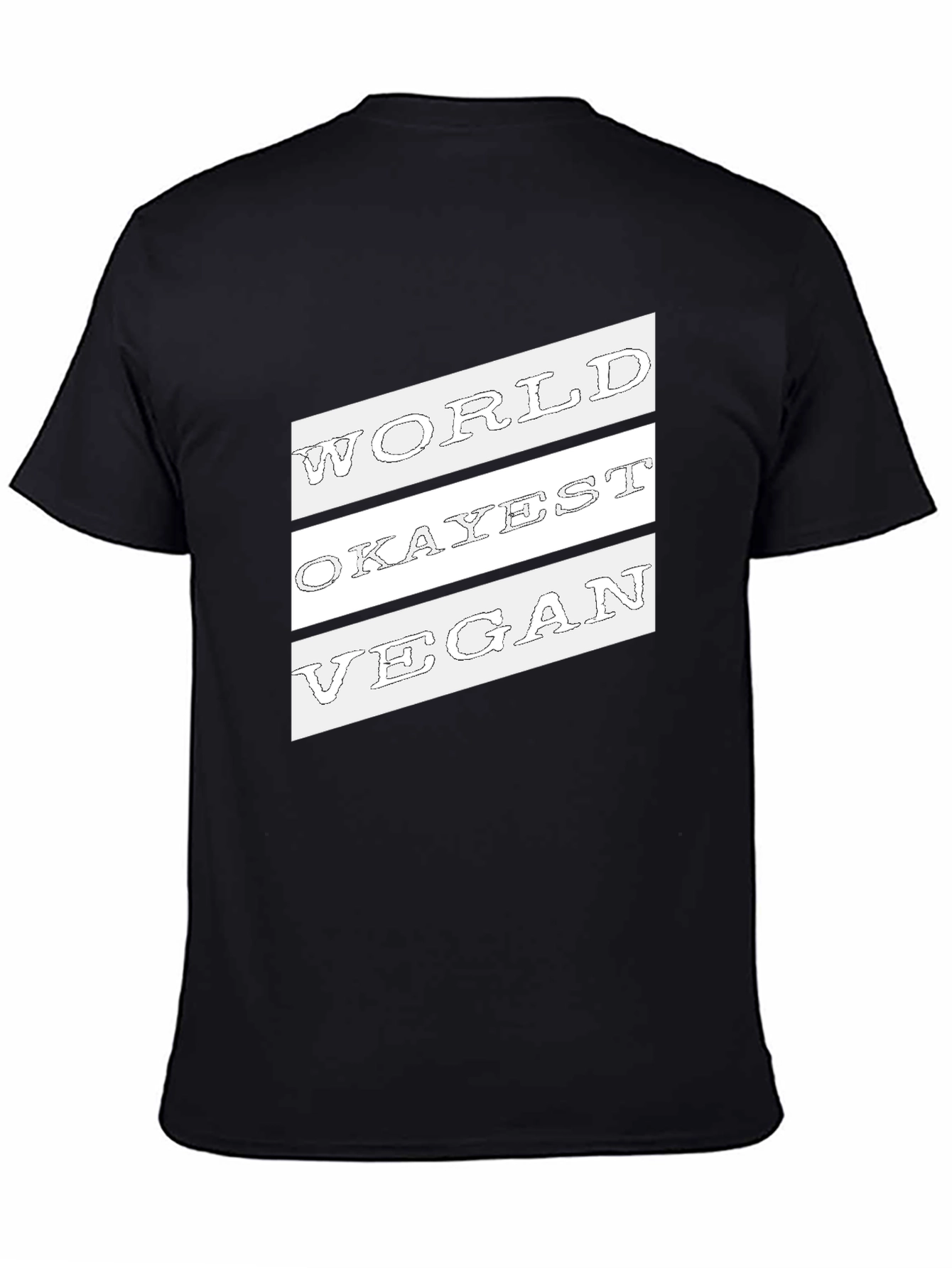 World Okayest Vegan Graphic Tee - Black