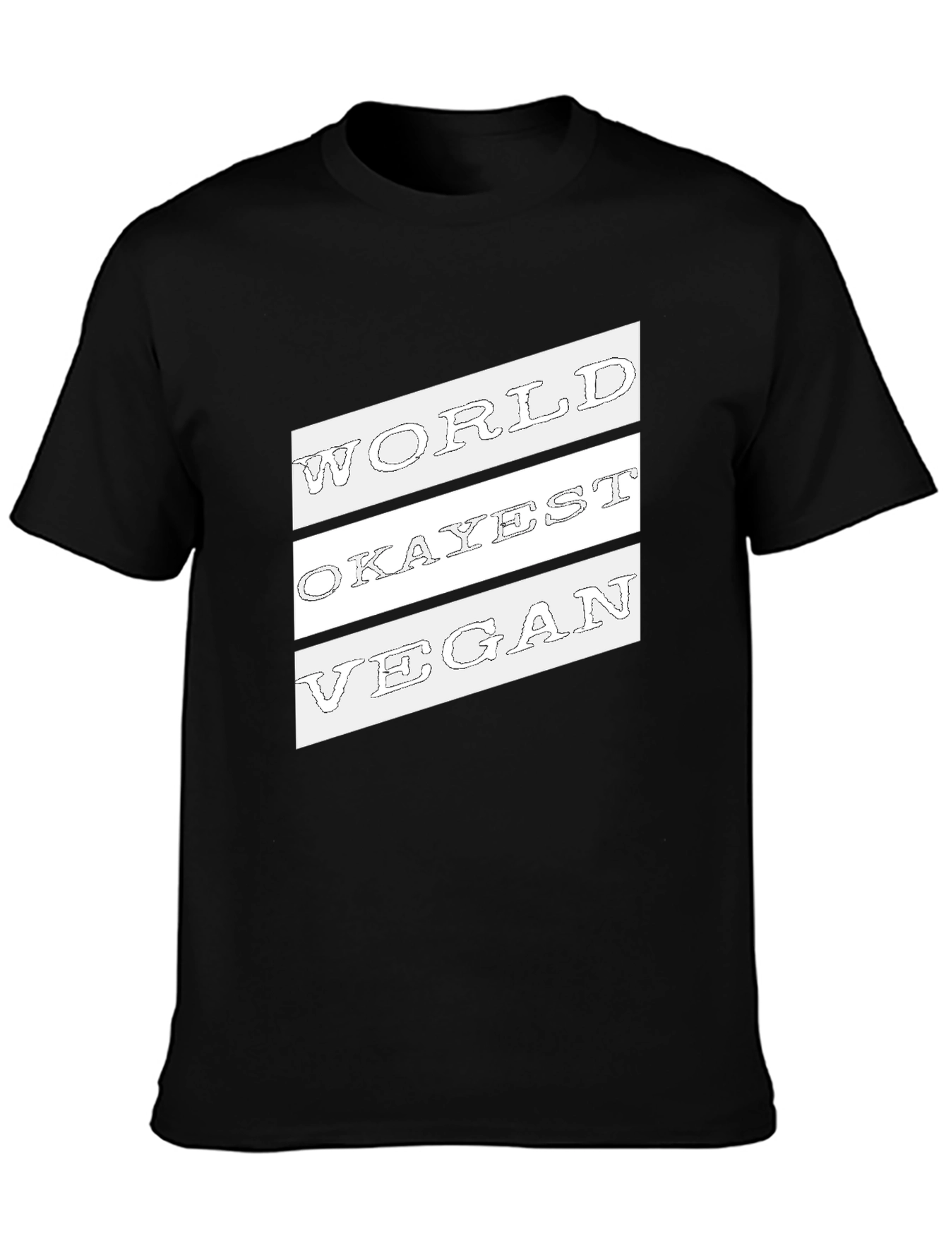 World Okayest Vegan Graphic Tee - Black