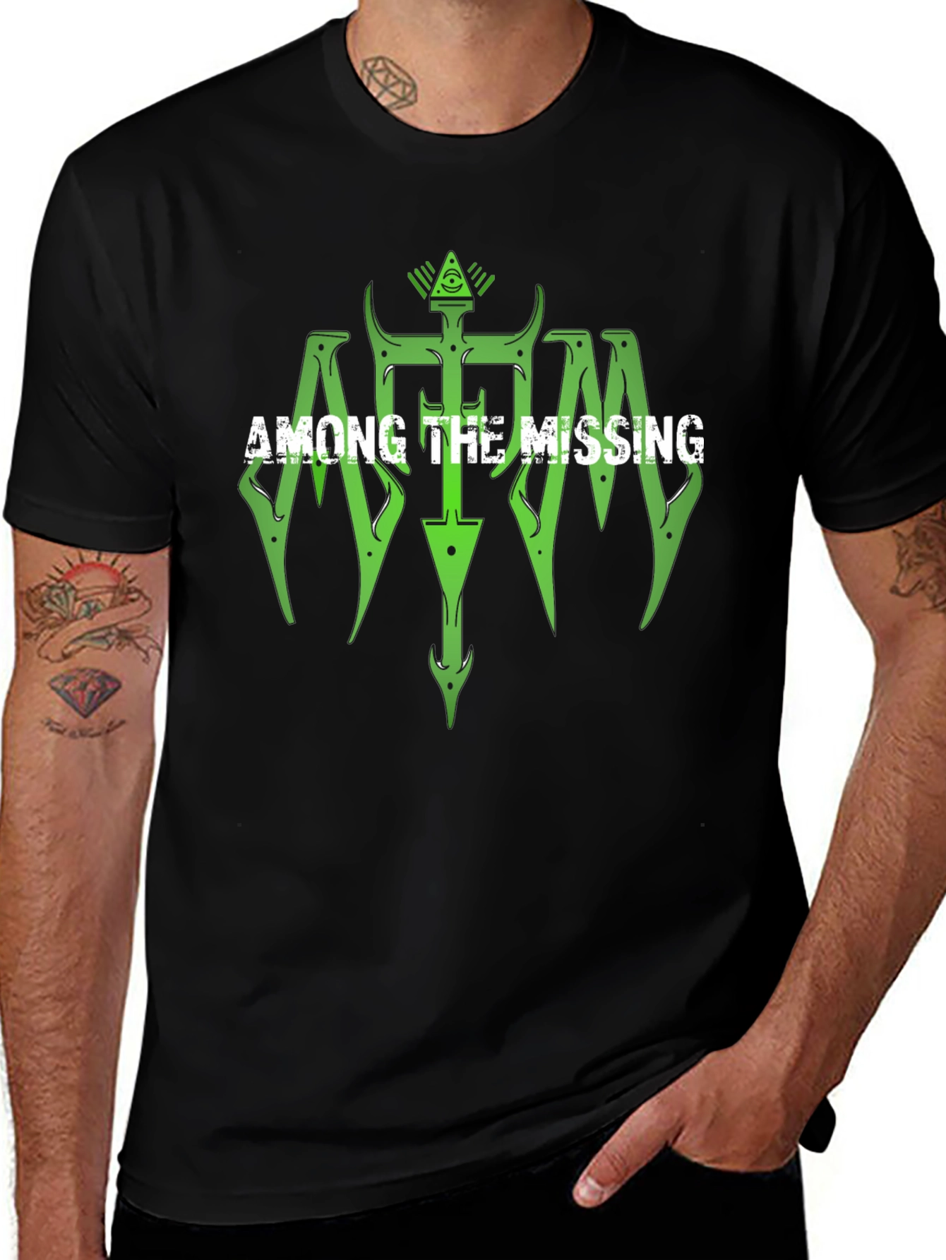 Among The Missing Graphic Tee - Black