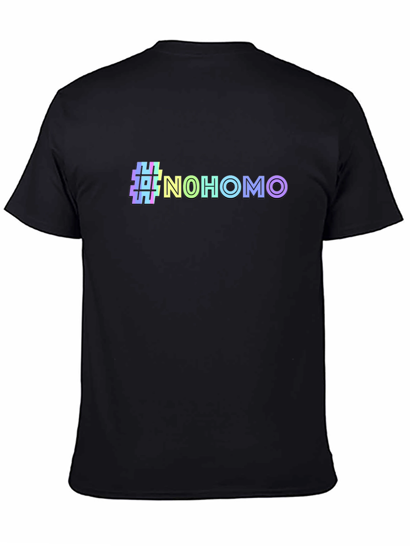 #NoHomo Graphic Print Crew Neck T-Shirt