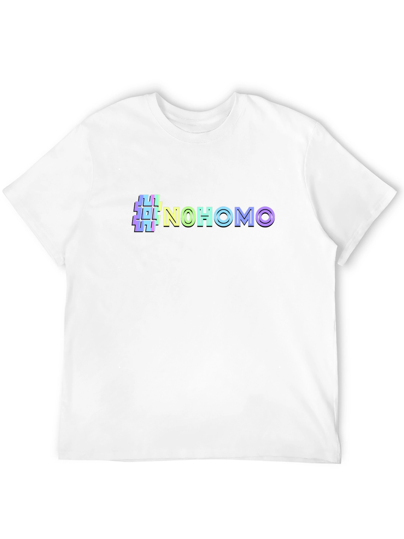 #NoHomo Graphic Print Crew Neck T-Shirt
