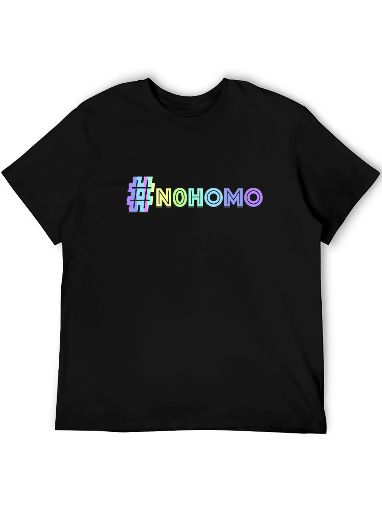 #NoHomo Graphic Print Crew Neck T-Shirt