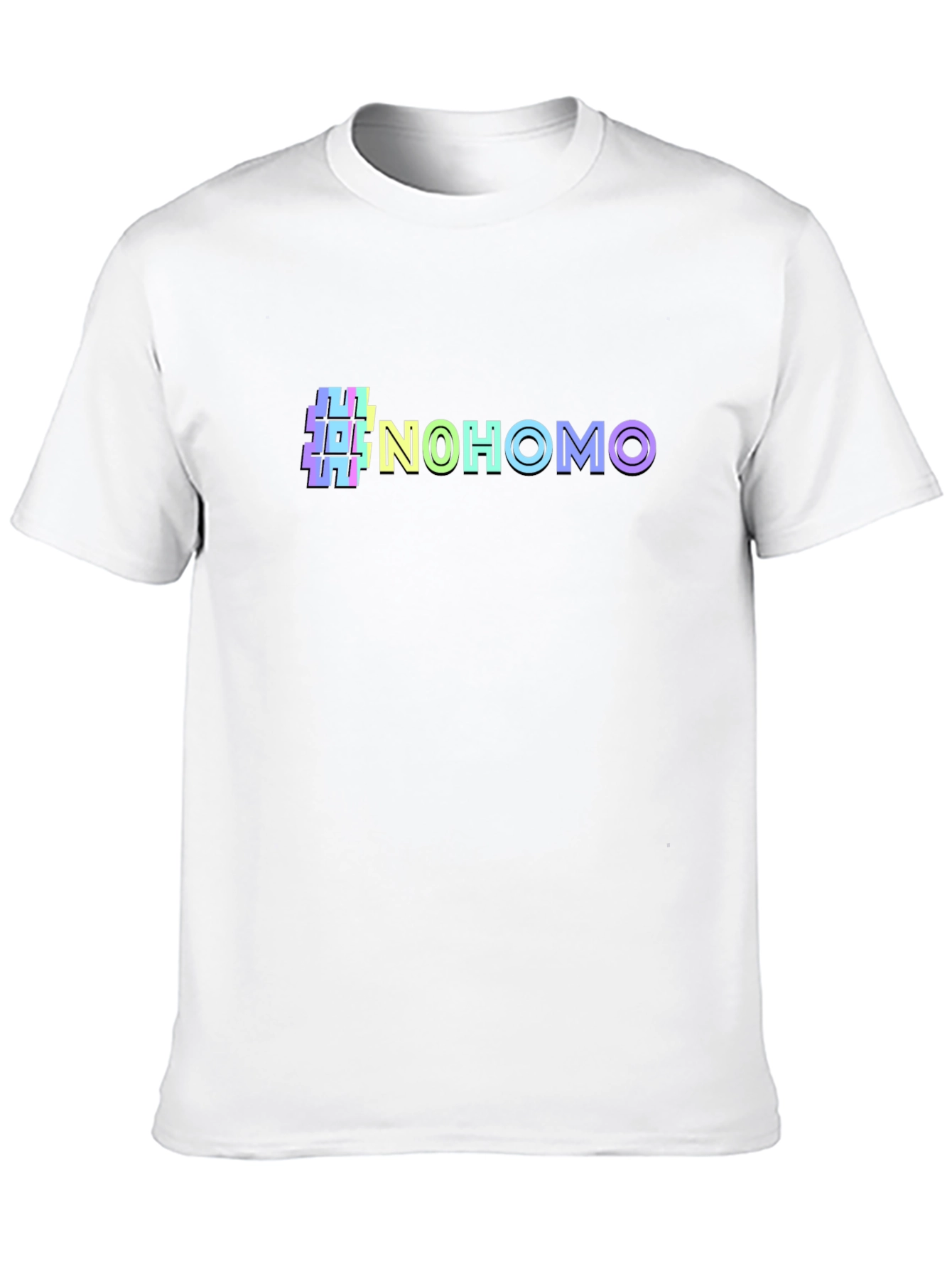 #NoHomo Graphic Print Crew Neck T-Shirt