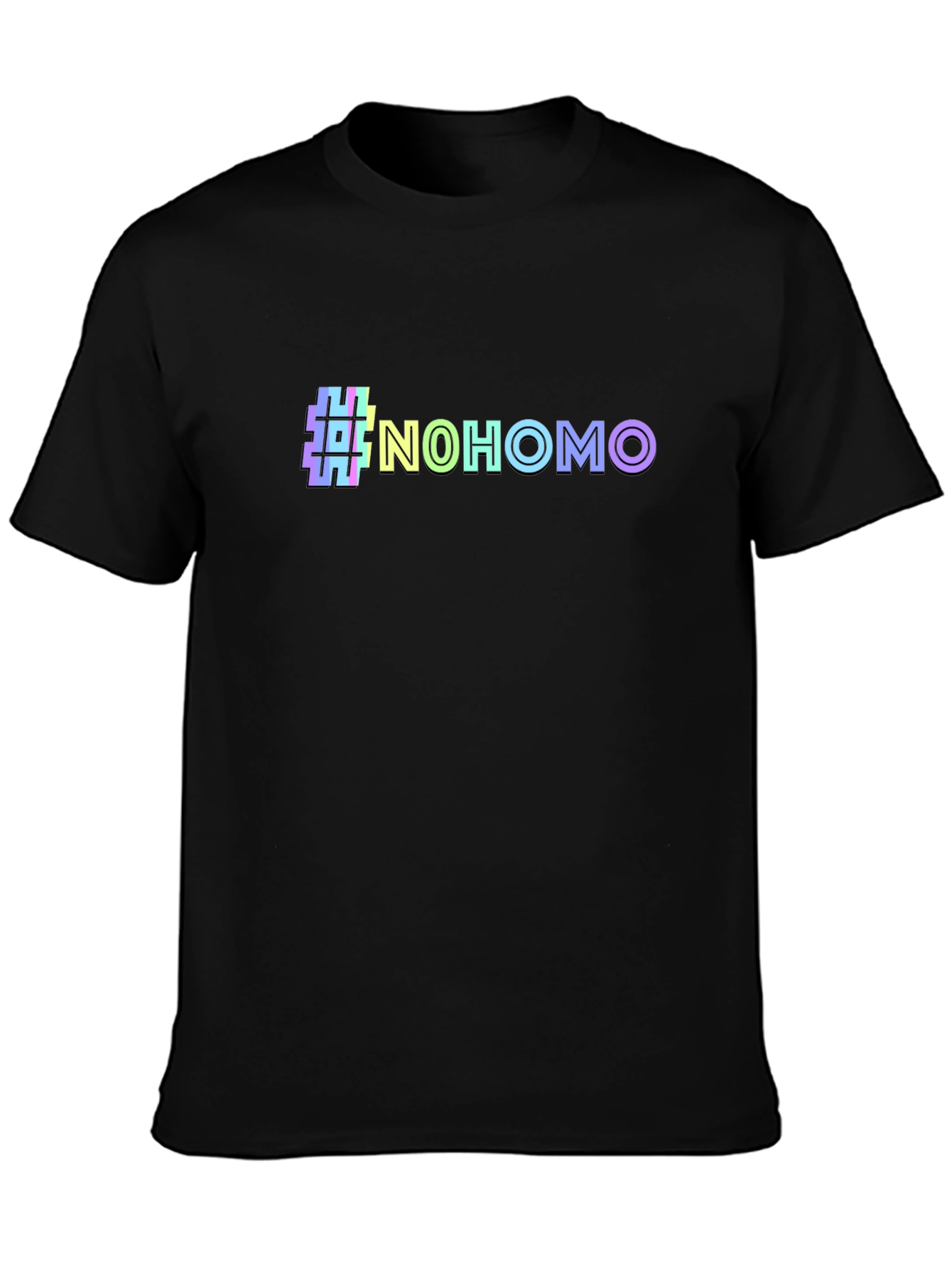 #NoHomo Graphic Print Crew Neck T-Shirt