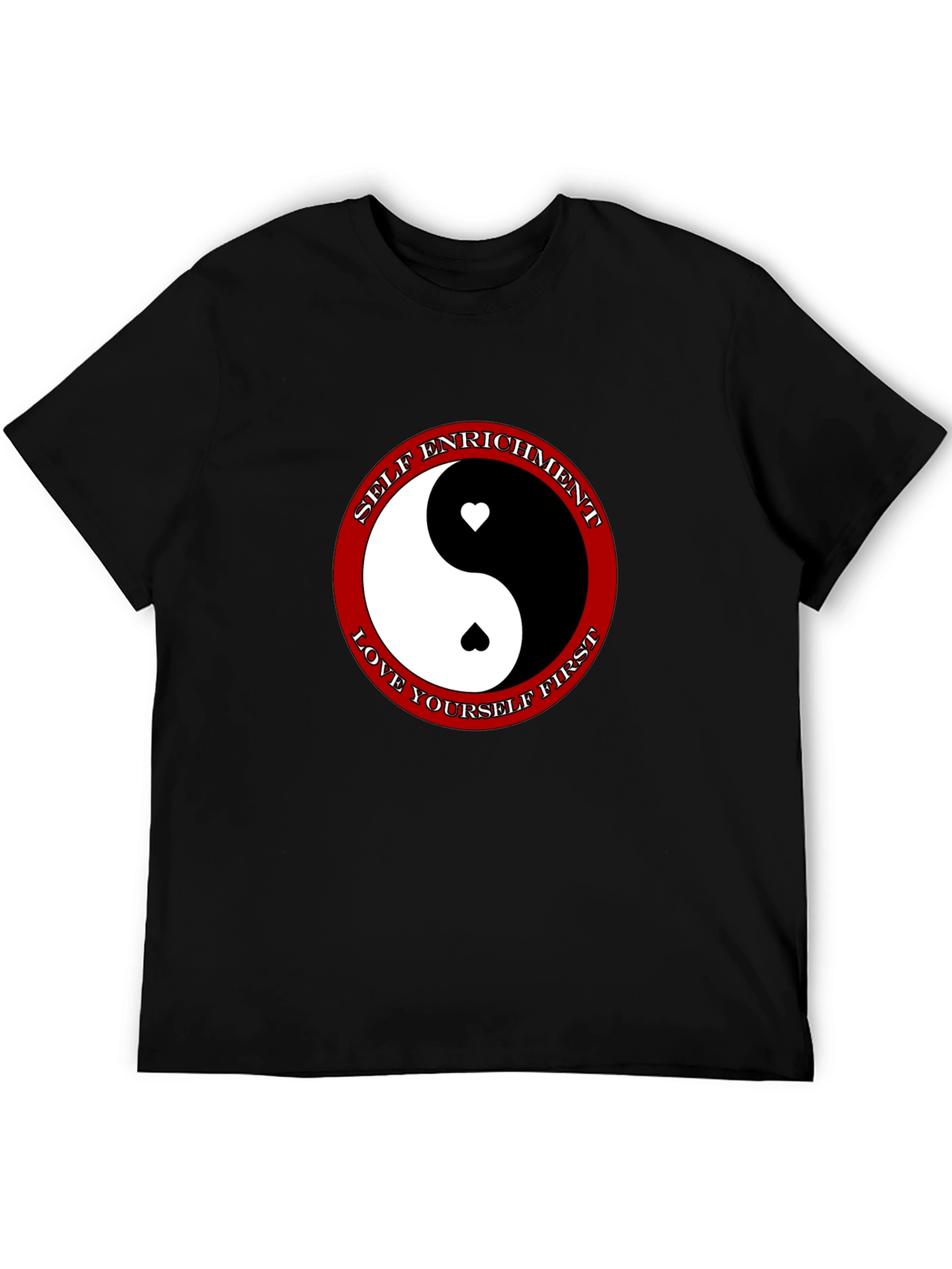 Yin Yang Heart T-Shirt - Self Enrichment Love