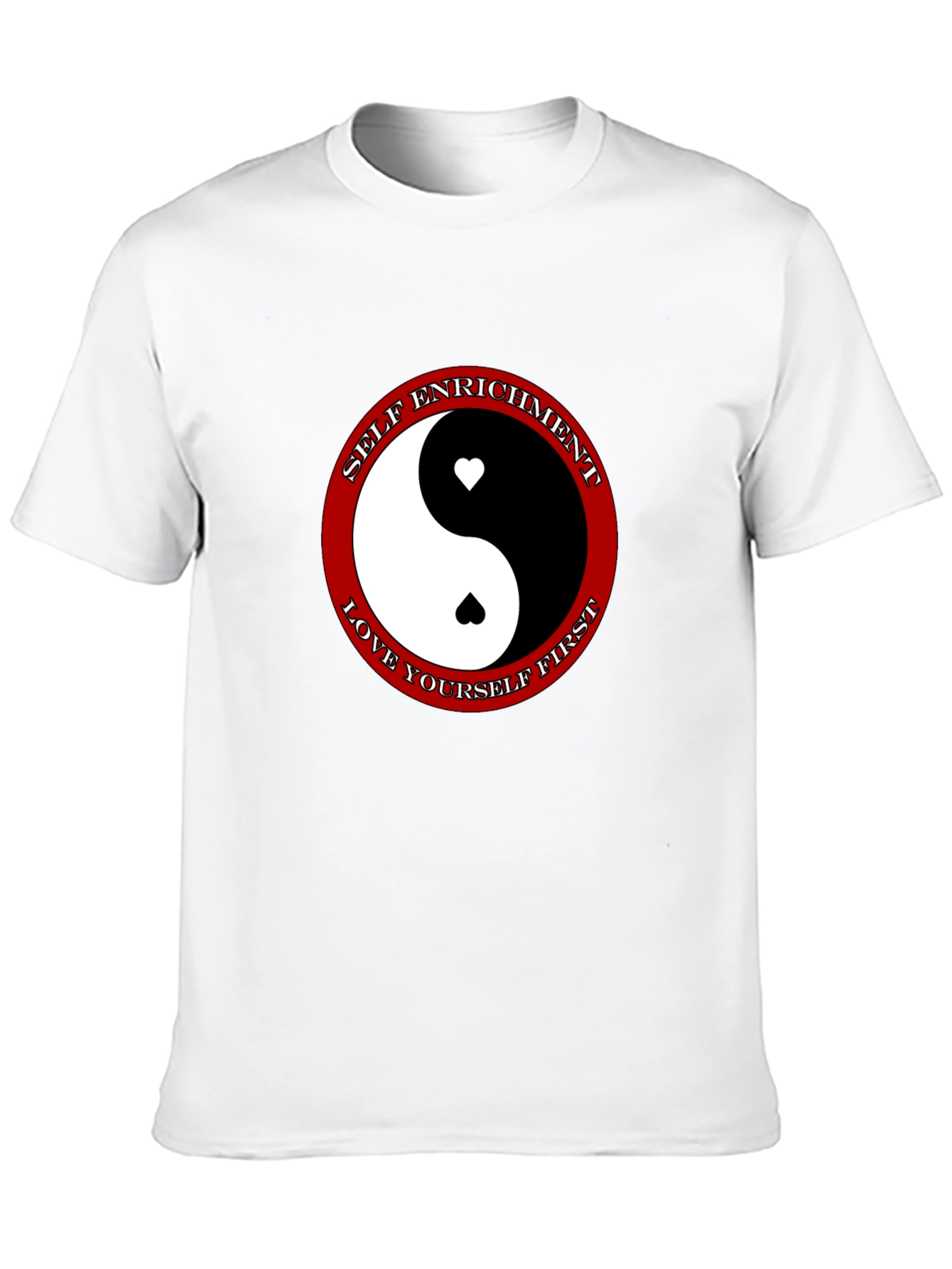 Yin Yang Heart T-Shirt - Self Enrichment Love