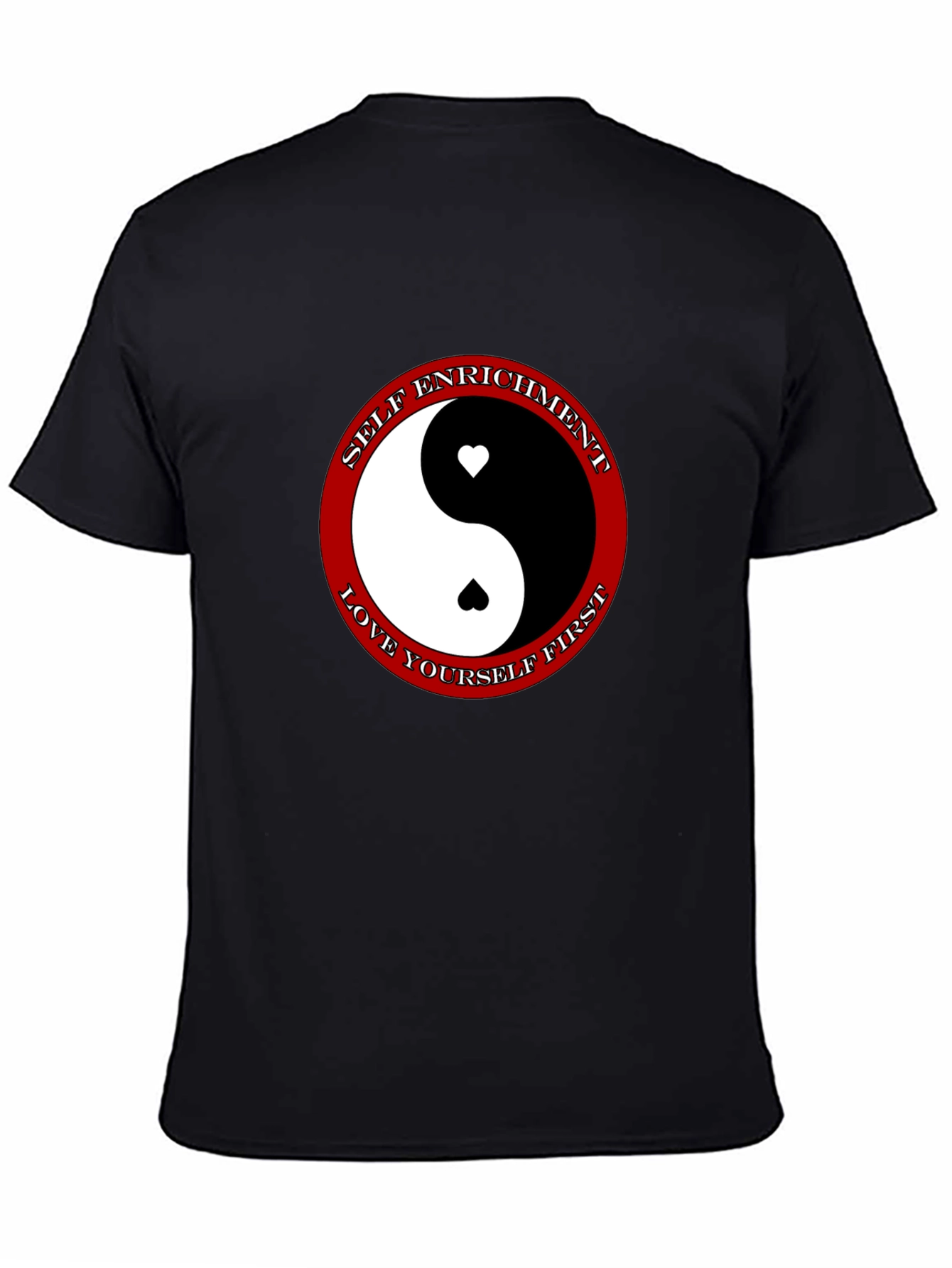 Yin Yang Heart T-Shirt - Self Enrichment Love