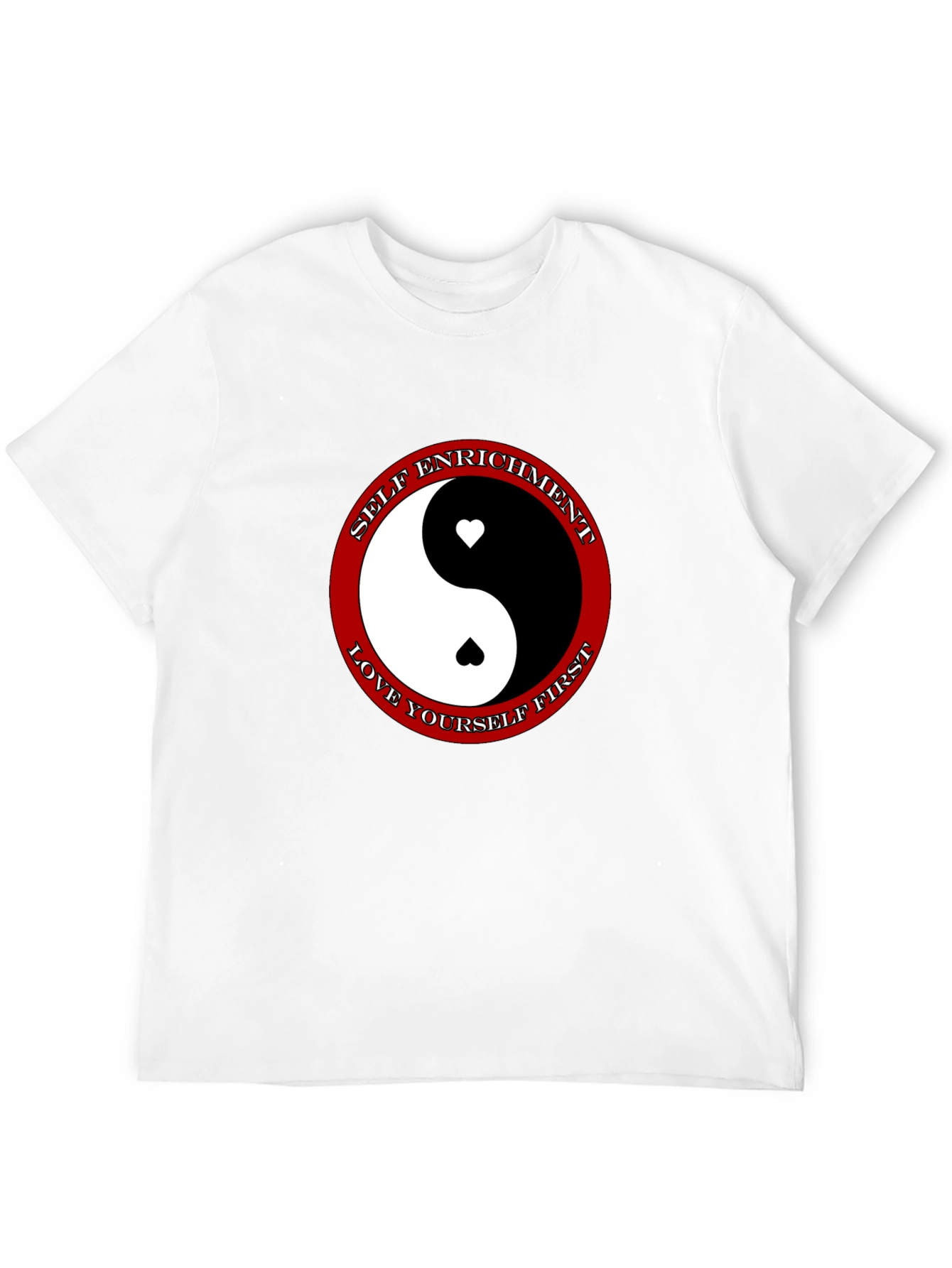 Yin Yang Heart T-Shirt - Self Enrichment Love